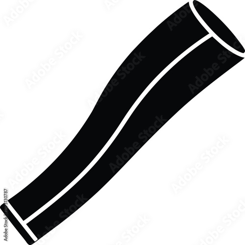 heat shrink tubing vector black silhouette