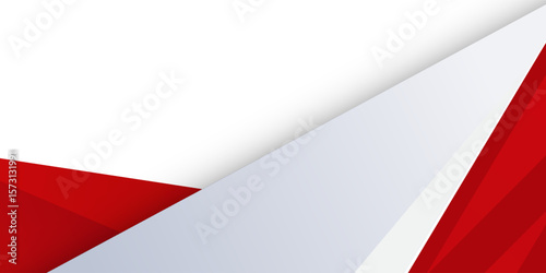 Modern abstract geometric red white background with shadow suit for business corporate banner backdrop presentation and much more Premium Vector