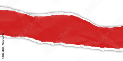 Wallpaper Mural Realistic torn paper edge. Ripped white paper mockup isolated on transparent background. Piece of rip paper PNG. mockup template Torontodigital.ca