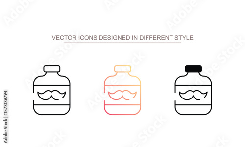 After Shaver icon design with white background stock illustration