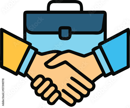Business Deal Handshake Icon