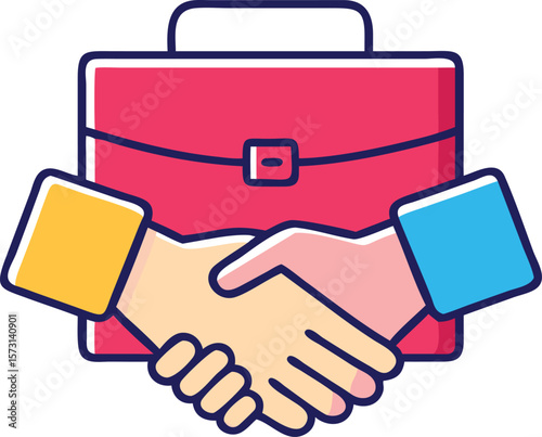 Business Deal Handshake Icon