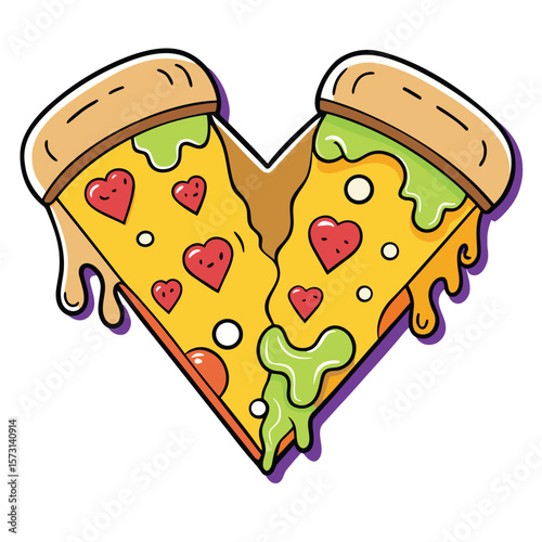 Pizza vector illustration art