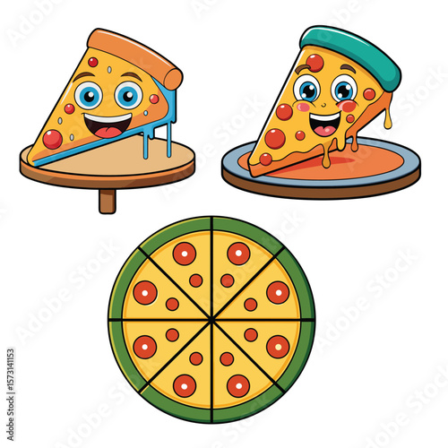 Pizza vector illustration art