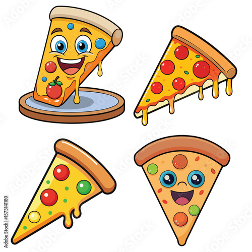 Pizza vector illustration art