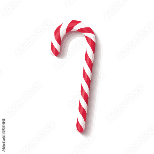 candy cane isolated