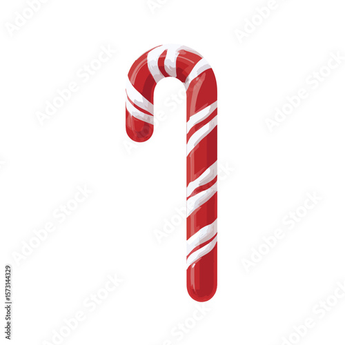 candy cane isolated