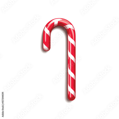 candy cane isolated