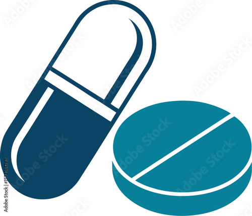Medicine Pills and Capsules Icon