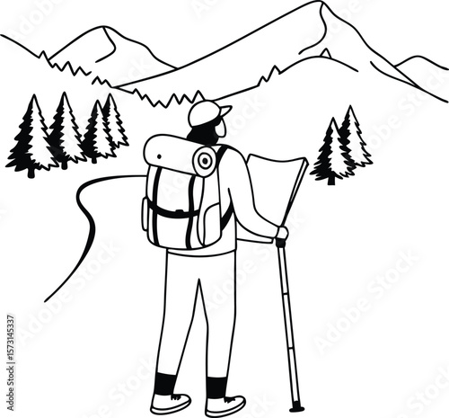 vector illustration of a man and a woman