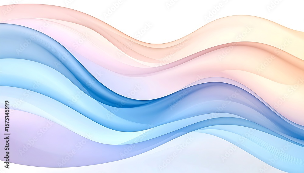 Obraz premium Abstract flowing waves