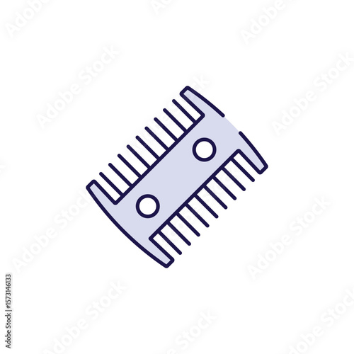 Lice Comb icon design with white background stock illustration