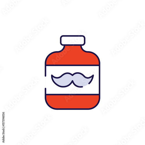 After Shaver icon design with white background stock illustration