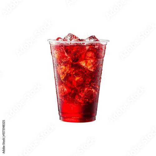 Wallpaper Mural Red drink in a plastic cup isolated on a transparent background, in a PNG format Torontodigital.ca