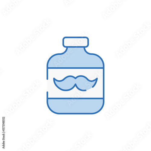 After Shaver icon design with white background stock illustration