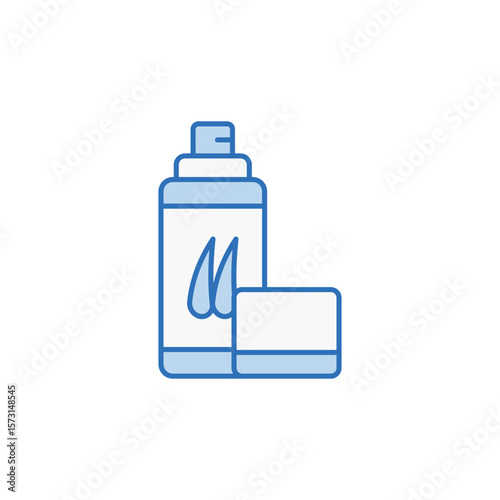 Hair Spray icon design with white background stock illustration