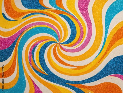 Colorful Swirling Glitter Background.