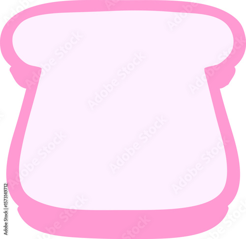 slice of bread in bright neon color