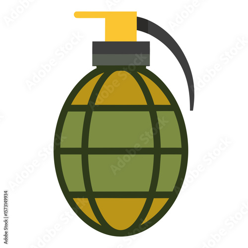 Grenade vector illustration on white background 