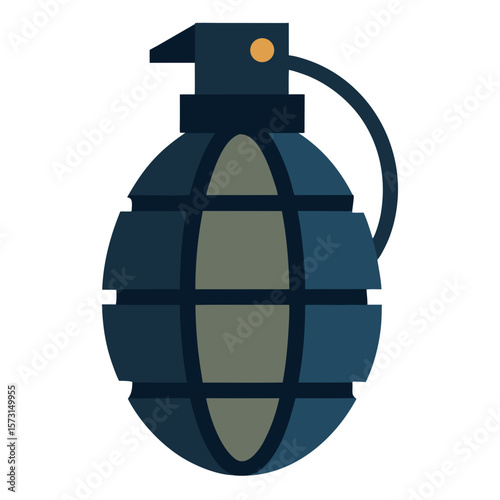 Grenade vector illustration on white background 