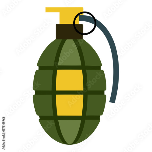 Grenade vector illustration on white background 