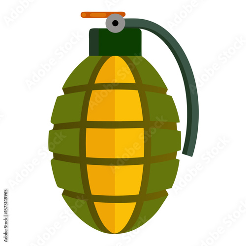 Grenade vector illustration on white background 