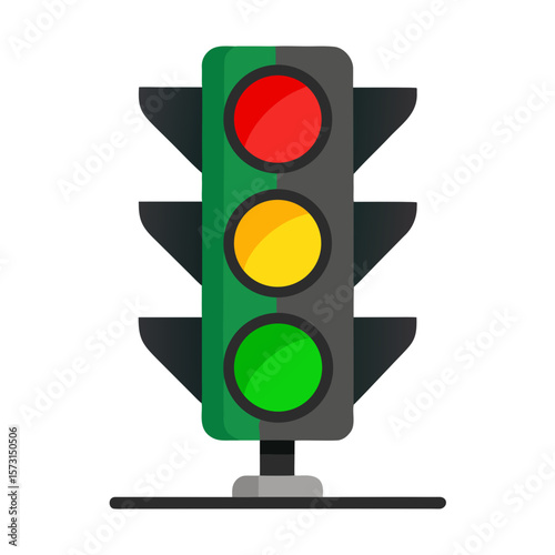 Traffic light icon vector illustration