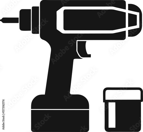 minimal cordless power wrench with battery pack