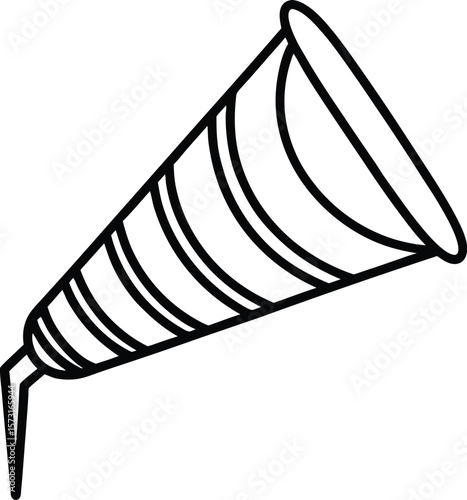 Windsock Icon Vector