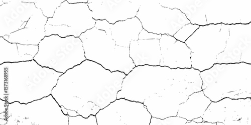 white textured wall with cracks and brick foundation, creating a distressed and some dark spots, textured appearance. it looks aged