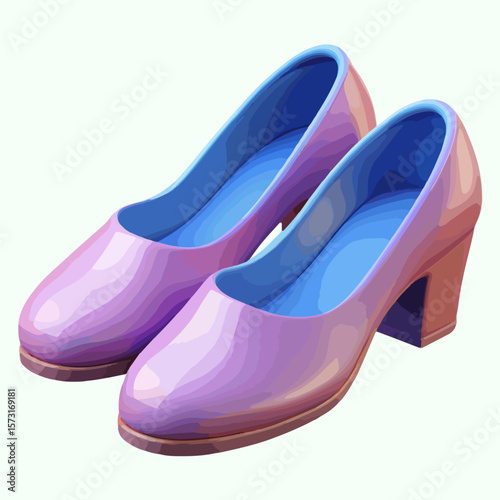 Elegant pink high heel shoes epitomize stylish footwear, a classic accessory for the fashionable woman