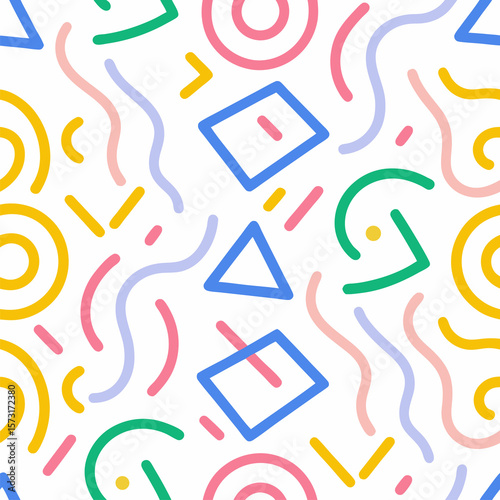 abstract geometric shapes, lines abstract background with colorful arrows