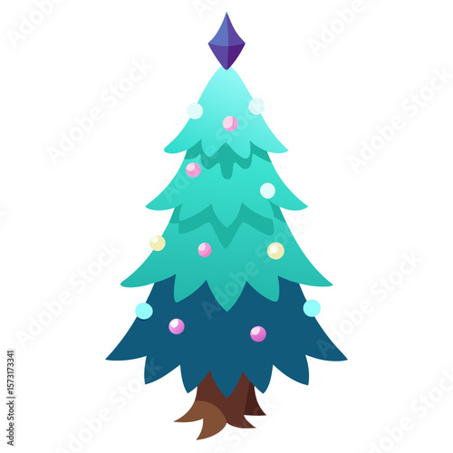 christmas tree vector illustration