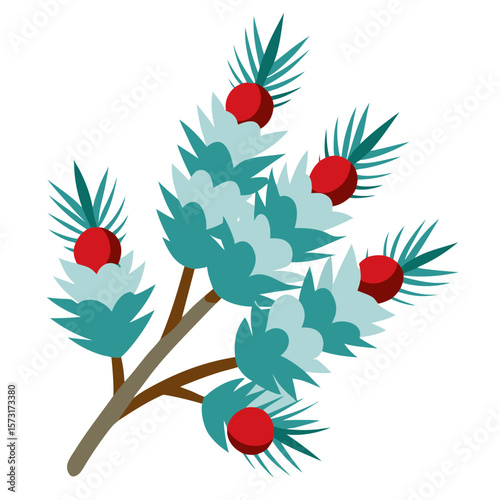 christmas tree with berries