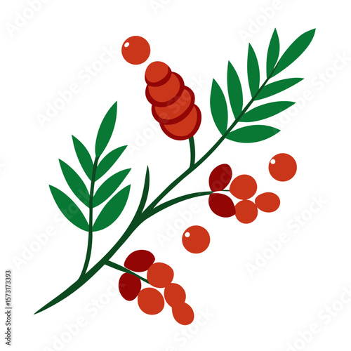 branch with berries