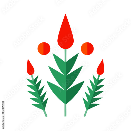 red tulips on white background