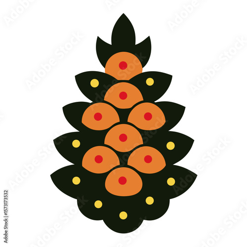 vector illustration of a christmas tree