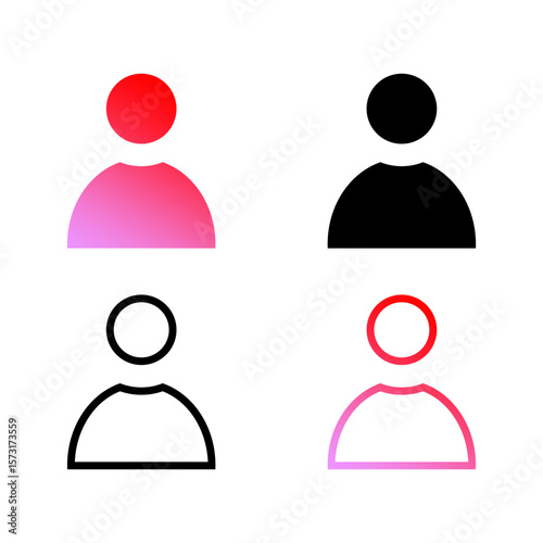 User Avatar Icon Set – Profile and Account Symbols