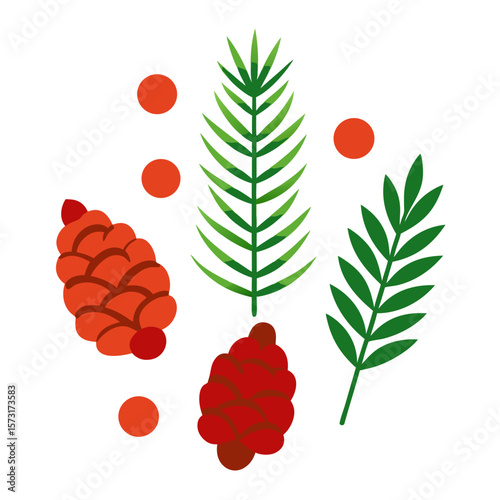 vector illustration of ripe raspberries