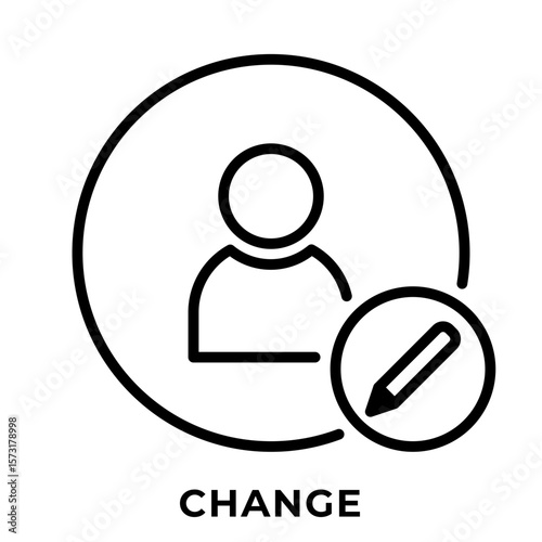 Single Icon User Change Profile, Avatar Icon, Icon Outline
