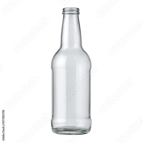 Wallpaper Mural Empty Glass Bottle for Beverages with Clear Transparent Surface Ideal for Crafting and Product Display Transparent background or png Torontodigital.ca