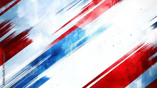 Abstract patriotic design with diagonal stripes