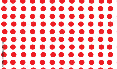 Bright red polka dot texture background