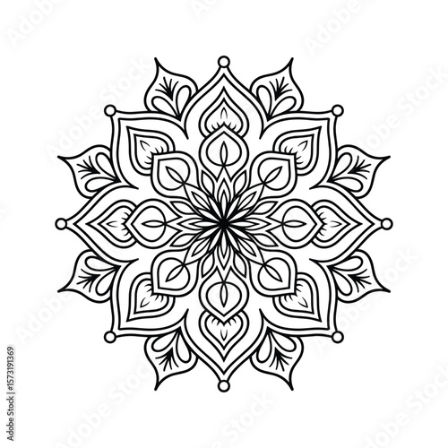 abstract flower vector illustration
