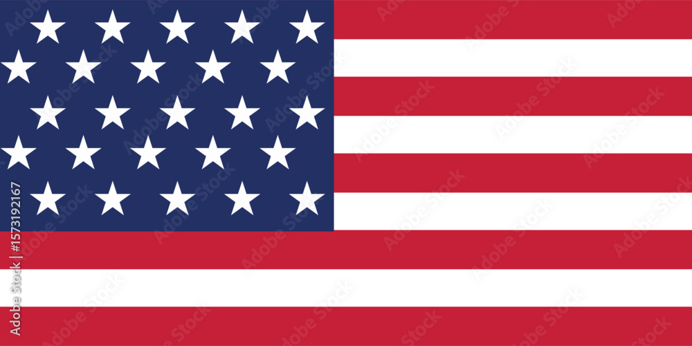 Naklejka premium American flag USA design. united states flag. Rendered USA flag. the USA national flag