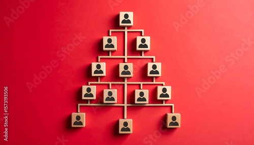 Organizational chart of people