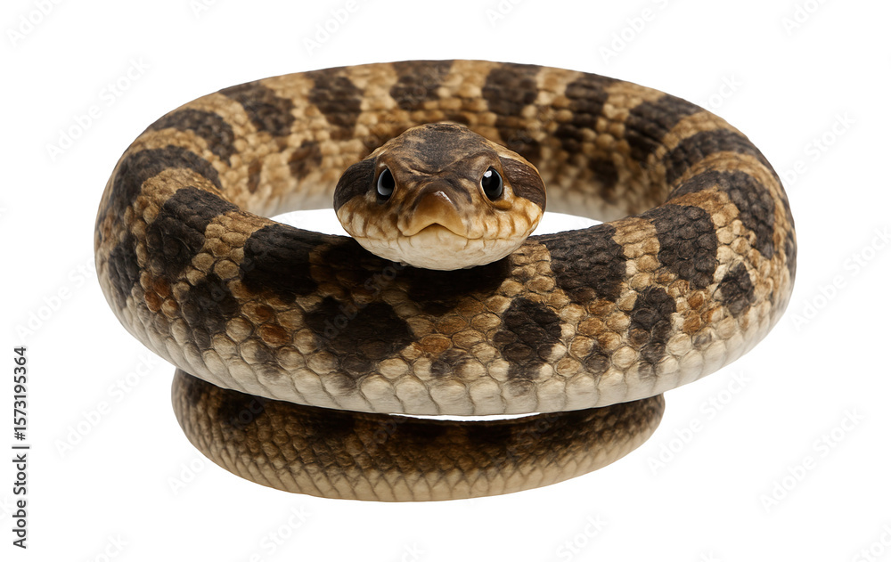 Eastern hognose snake with upturned snout and variable color pattern Eastern hognose snake with upturned snout and variable color pattern