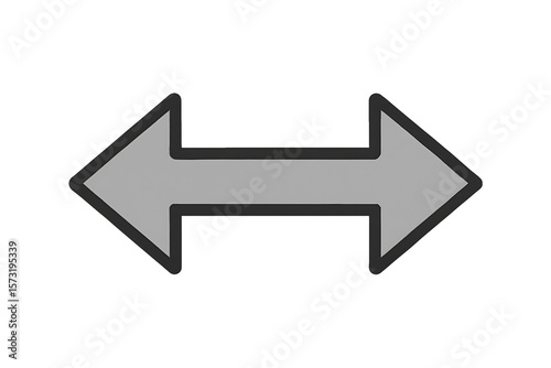 Free Download Two opposing arrows pointing left and right on a transparent background - GFXLoad