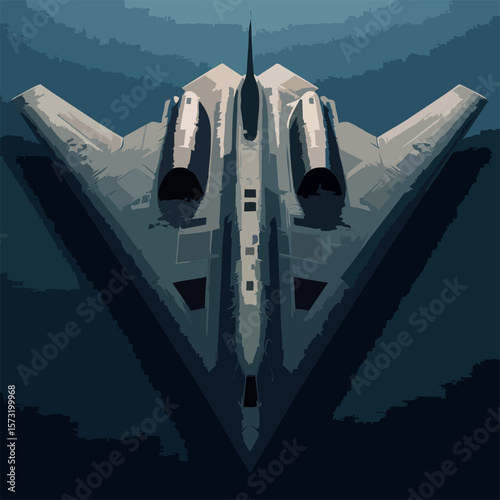 US Stealth Jet Vector – B2 Spirit Aircraft