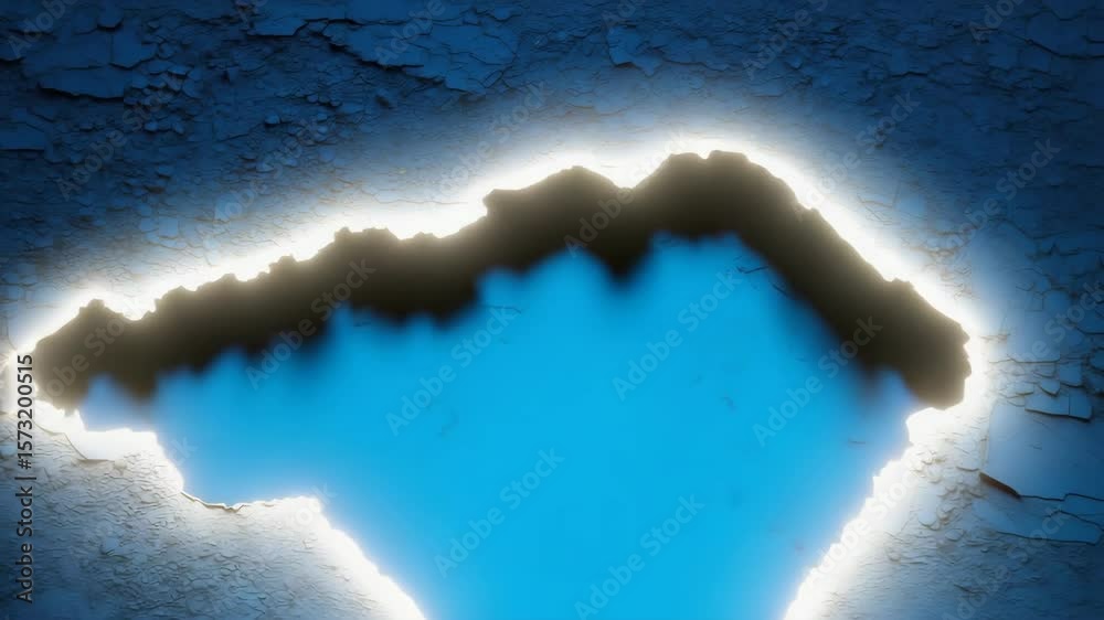 Abstract blue textured surface, blue paint, background, texture, abstract, pattern, crack.
